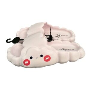 Sole Mates Cloud EVA Slides Pink Character Face Scalloped Platform Sandals Sz 6